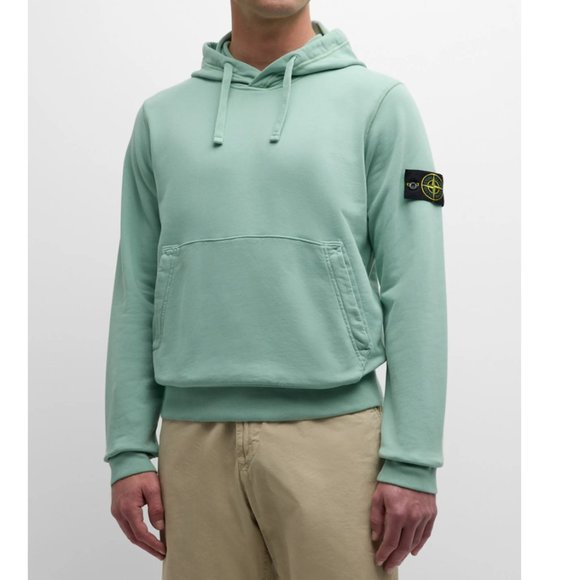 Stone Island Compass-Motif Cotton Hoodie